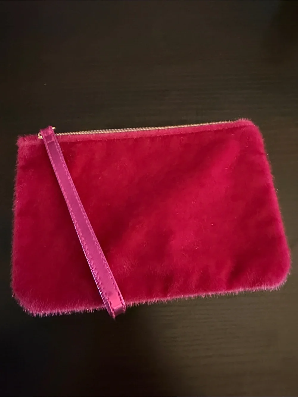 Ipsy Glam Bag December 2016 hot pink fuzzy faux fur